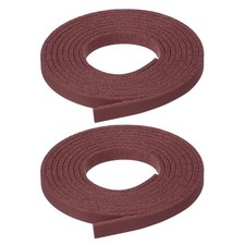 2 Pcs Faux Suede Leather Strap 5mm x 1.1 Yard Leather String Cord, Burgundy