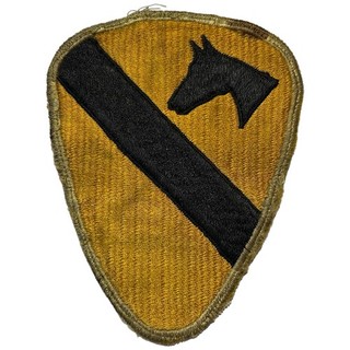 Korean War 1st Cavalry Division Patch Japanese Theater Made Uniform Removed SSI