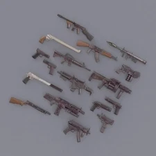 17pcs Munitions Pack Guns Blaster Weapons For 6'' or 7" Action Figure McFarlana8