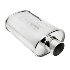 Dc Sports For Universal Oval Muffler 2.5 Inlet 2.5 Outlet Dc Sports For Universal Oval Muffler 2.5 Inlet 2.5 Outlet