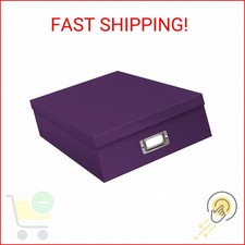 Pioneer Photo Albums OB-12S Bright Purple Storage Box 14.75 x 13 x 3.75 inch