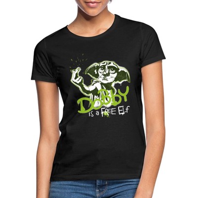 Harry Potter Spruch Dobby Ist Ein Freier Elf Frauen T-Shirt
