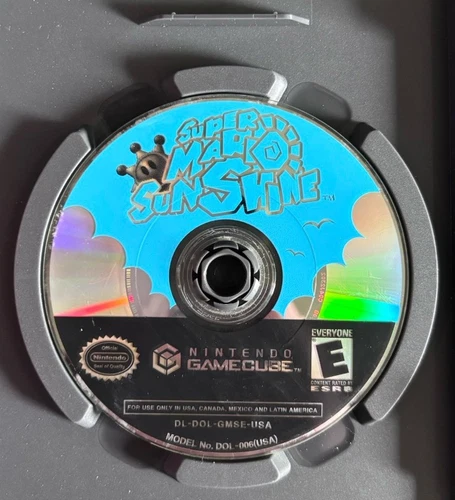 NOT WORKING Super Mario Sunshine (Nintendo GameCube) E NTSC-U/C Disc Only *READ*