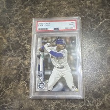 2020 Topps Kyle Lewis #64 PSA 9 Rookie Seattle Mariners Batting Baseball Card. rookie card picture