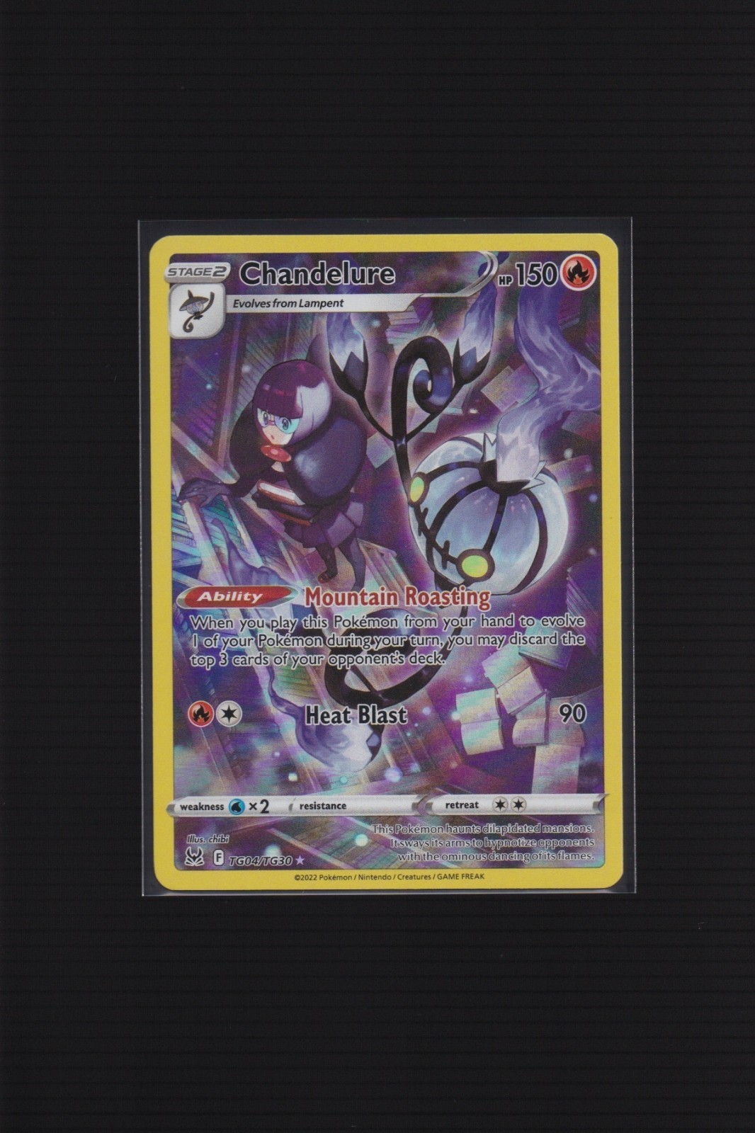 Chandelure TG04/TG30 SWSH Lost Origin Trainer Gallery Pokemon TCG Card NM