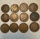 [Lot Of 12] Indian Head Pennies, 1890 Through 1908