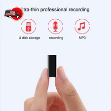 500Hr Mini Spy Hidden Voice Activated Recorder Digital Audio Magnetic MP3-Player