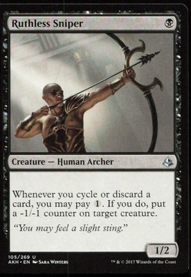 RUTHLESS SNIPER 105 UC Amonkhet Magic: The Gathering NM