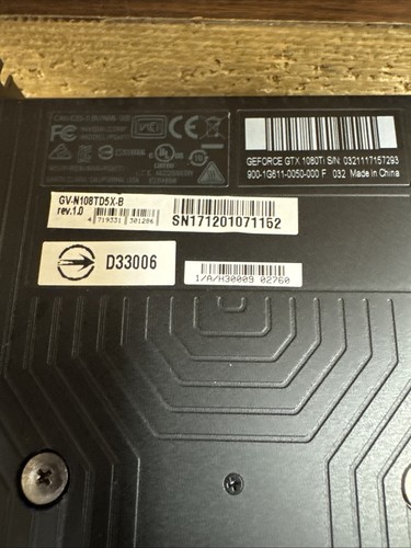 GIGABYTE GeForce GTX 1080 Ti 11GB Founders Edition Graphics Card - Picture 6 of 7