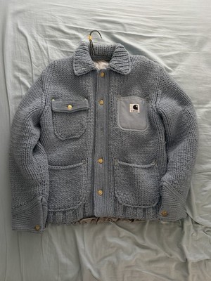 Sacai Men's X Carhartt Wip Michigan Knit Jacket A/W 23  Size 2