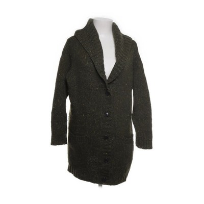 DKNY, Strickjacke, Damen, Größe: M, Grün, Mohair/Nylon/Wolle, Fischgräte #TjM