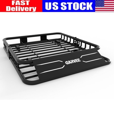46/51/64 inch Universal Roof Rack Car Top Luggage Cargo Basket Carrier 200 lbs