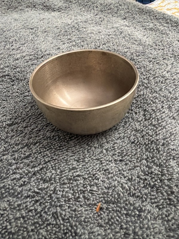 Brass Singing Bowl 2 3/4 X 1  1/2 Inch Vintage Deep Sound Healing Yoga Patina