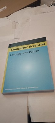 How to Think Like a Computer Scientist: Learning With Python book 2002 green tea