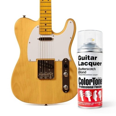 Colortone Aerosol Guitar Lacquer Spray, Butterscotch Blonde, Semi-Translucent...