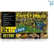 Reptile Terrarium Moss 7 Quarts 2-Pack Self Watering Humidity Substrate