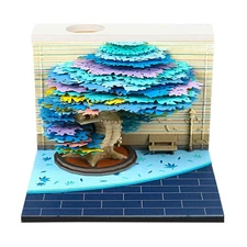 3D Memo Pad Winter Tree 240 Sheets Paper Art Notepad 3D Non-Stick Sticky Note...