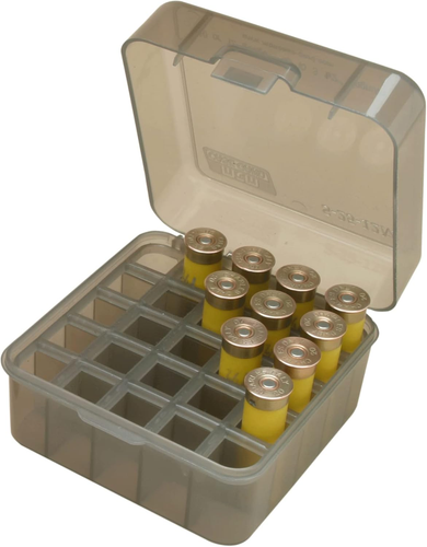 MTM S25D-41 Multi Gauge 25 round Shotshell Box, USA Made, Clear Smoke - Picture 2 of 3