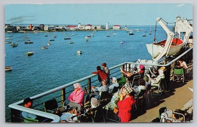 Steamer Arrival in Nantucket Island Massachusetts c1976 Postcard
