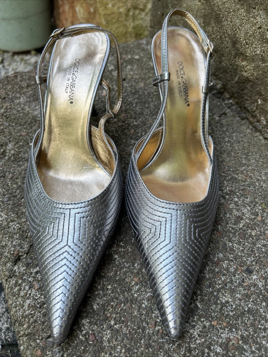 ドルチェアンドガッバーナ　ハイヒール　ビジュークリスタル　ミュール　シルバー Dolce&Gabbana Silver Heels for Women for sale | eBay