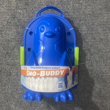Ideal Sno-Buddy PENGUIN Easy Snow Mold Maker NEW Blue Winter Sculpture Fun