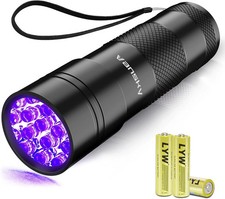 Black Light UV Flashlight,Vansky Blacklight 12 LED Urine Detector for Dog/Cat/Pe