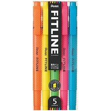 Pentel Fluorescent Pen Fitline 5color SLW11-5