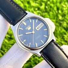 Vintage Seiko 5 Navy Blue Dial Automatic Japan Made Men s Watch 7009-3171