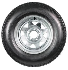 Trailer Tire On Rim ST205/75D14 2057514 F78-14 LRC 5 Lug Galvanized Spoke Wheel