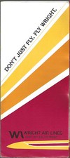 Wright Airlines system timetable 9/13/81 [6113] Buy 4+ save 25%