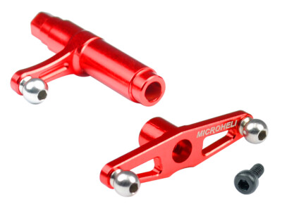 MH CNC Aluminum Elevator ControlLeverSet(RED)-BLADE 450X/3D/330X/330S/ECLIPSE360