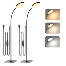 2pcs Dimmable LED Floor Lamp 168 LEDs Reading Lamps Floor Standing 3 Color Modes