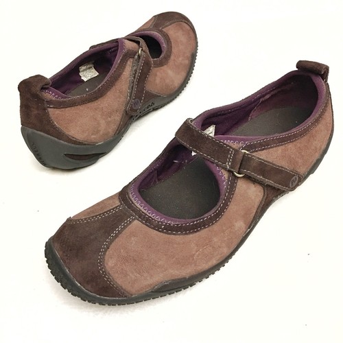 Merrell Suede Brown Sz 8 Eu38.5 Mary Jane