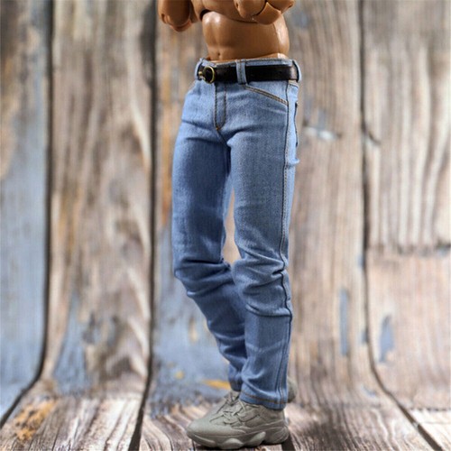Jeans e cintura classici soldato scala 1/6 per action figure maschio 12"" corpo - Foto 13 di 13