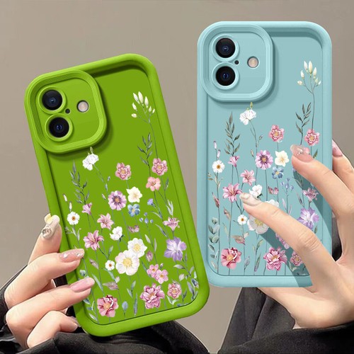 Flower Silicone Phone Case For iPhone 17 16 Pro Max 15 14 13 12 ShockProof Cover - Picture 11 of 27