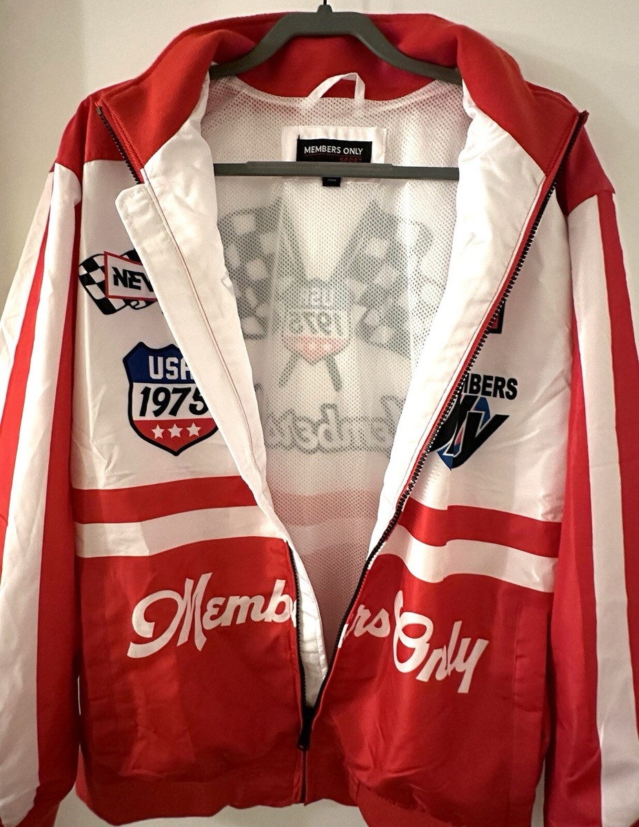 Members Only SPORT Racing Jacket USA 1975 Windbreaker Full