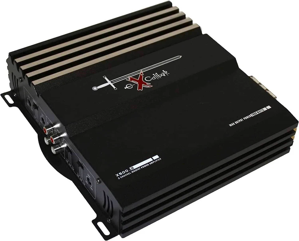 EXCALIBUR X500.2 MOSFET 2-Kanal Auto-Verstärker 1000 Watt Endstufe Amplifier - Bild 2 von 4