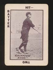 1913 WG6 Tom Barker Game (Baseball) -CLARK GRIFFITH (Washington Senators) *HOF*