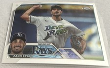 2023 Topps Chrome Update Baseball Zach Eflin Tampa Bay Rays base card #USC97