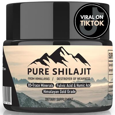 Himalayan Resin for Men and Women Organic Natural Supplement with 85+ Trace M...