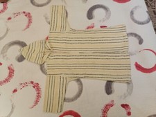 Traditional Moroccan Djellaba long dress for kids, Moroccan White & Black kaftan