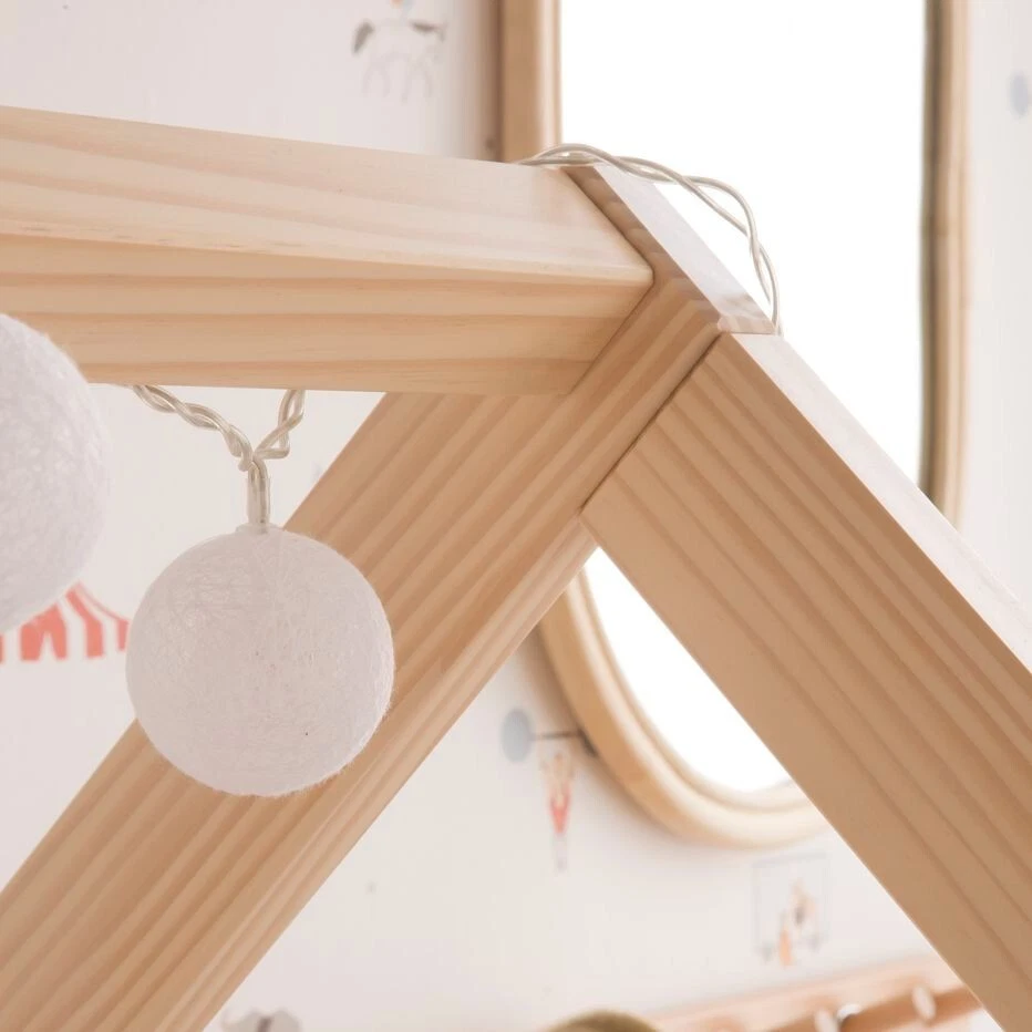 Twin House Bed White/Natural - by From the Tree Furniture - Image 4 of 4