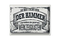 Blechschild Spruch 30X40 Cm Du Bist Nicht Nur Der Hammer Deko