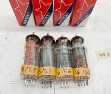 Quad of Sovtek EL84 Tubes Tested and Matched