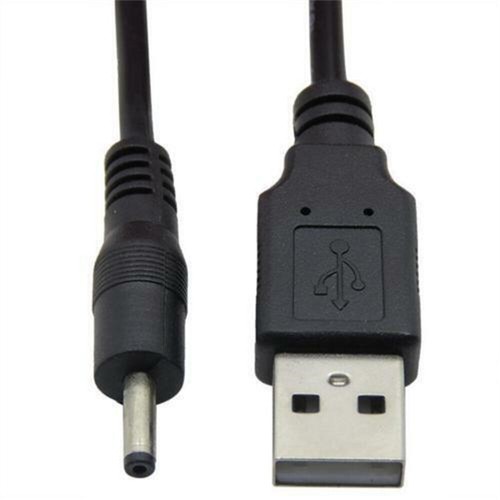 DC 5V Charger Cable USB To Barrel Jack 3.5mm x 1.35 Charging Power Lead Black - Picture 1 of 17