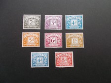 GB QEII 1968-9 Postage Dues Set of 8 Values D69-D76 inc Chalky PVA U/M Cat &pound;22+