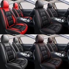 Car Seat Covers Luxury Leather Full Set 5-Sits Front Rear Protectors for TOYOTA