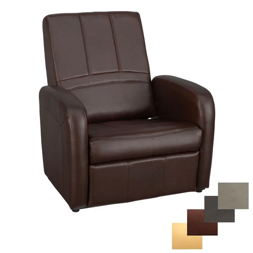 Charles RV Mahogany Gaming Chair/Ottoman Converts to Storage RV Furniture