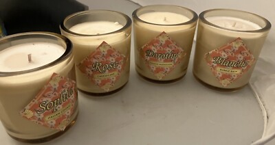 Bijou Candle Collection The Golden Girls Blanche Rose Dorothy And Sofia Lot Of 4