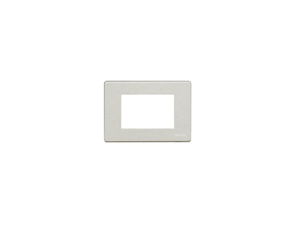 BTICINO MAGIC 503/3A/X PLACCA 3 POSTI PER SCATOLA RETTANGOLARE ALLUM OX. AGGANCI